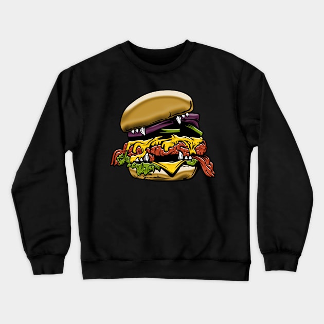 Beast Burger Crewneck Sweatshirt by diwaz